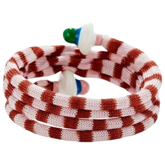 MISSONI Knit and Enamel Wrap Bracelet, One Size, Multicolor, NIB - Picture 3 of 15